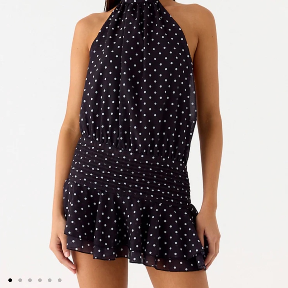 Polka Dot Halter Dress
